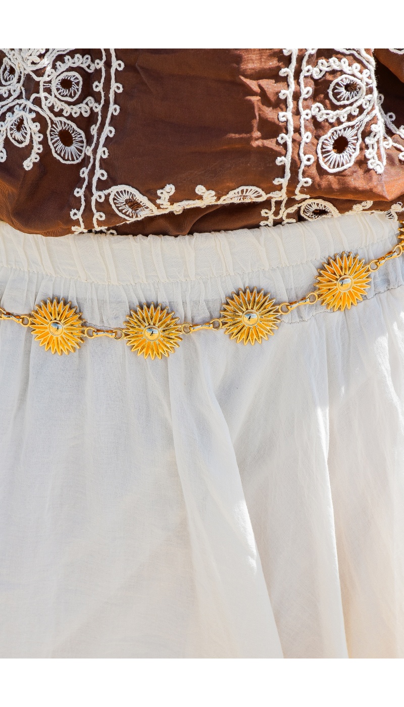 Ceinture Fleurs Dorée SALOME