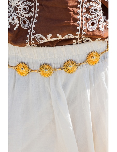 Ceinture Fleurs Dorée SALOME