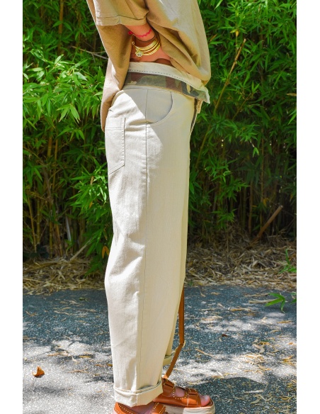 Beige Banditas Dionisio Pants BANDITAS - 5 | DOWN