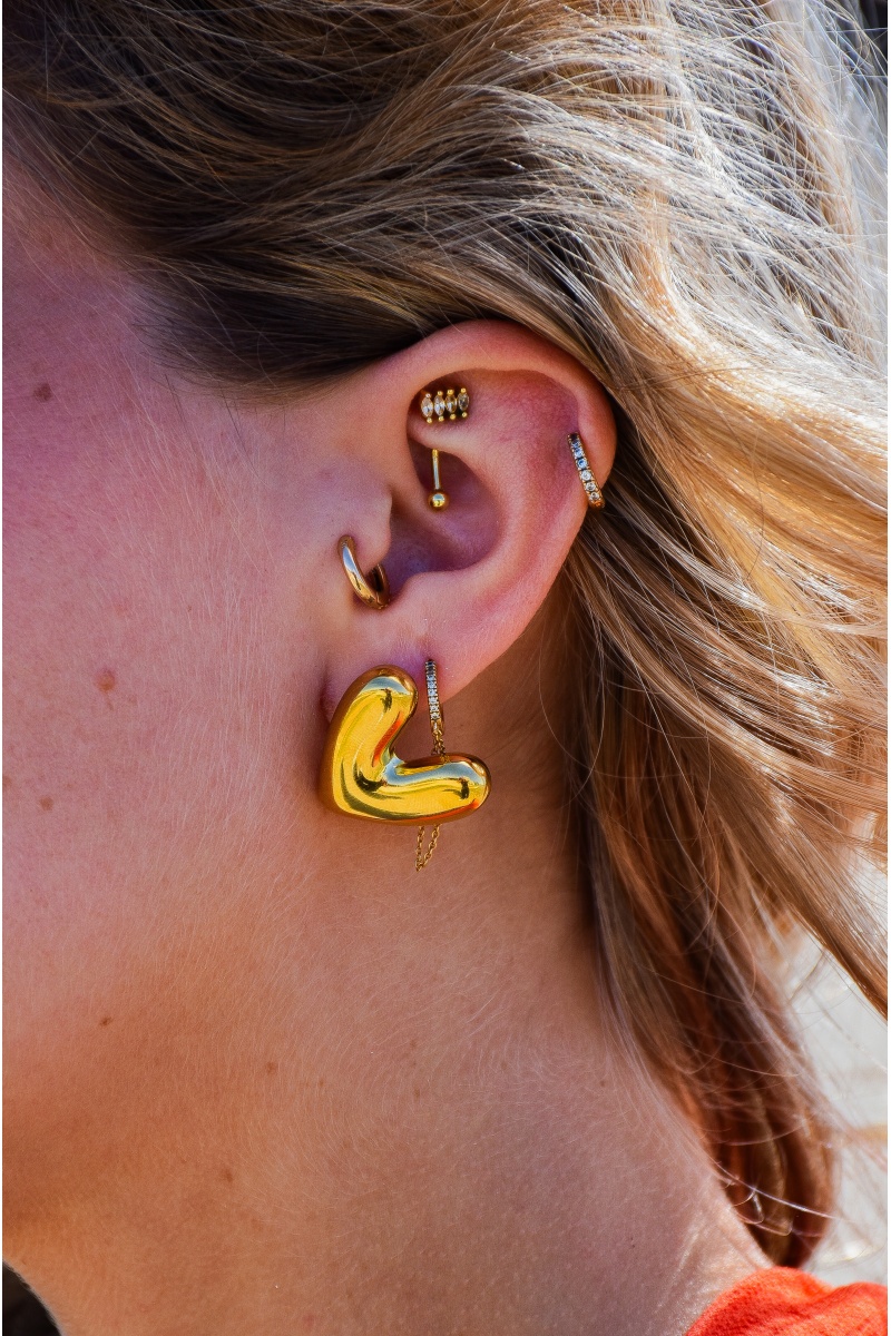 Boucles d'Oreilles Cœur EMILIE 2