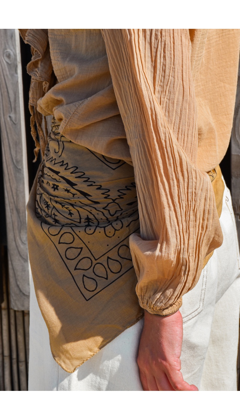 Foulard Bandana Beige MARIE