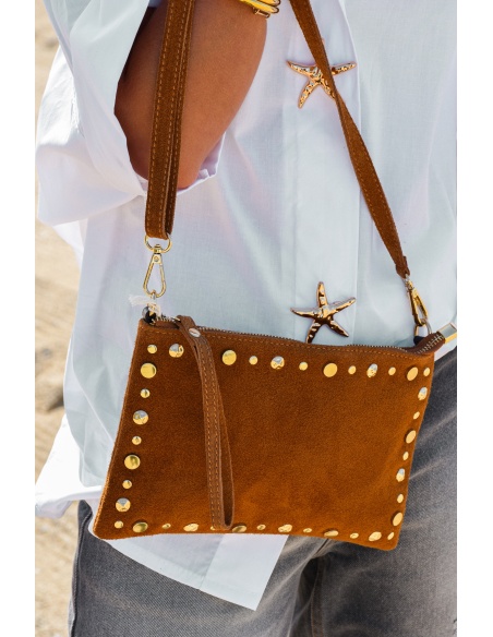 evelyn ashley CLOUTE CAMEL POCHETTE