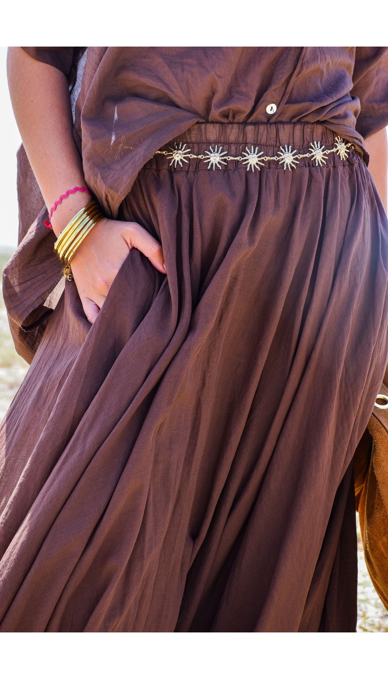 Jupe Longue Marron LOLA