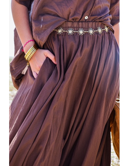 Jupe Longue Marron LOLA