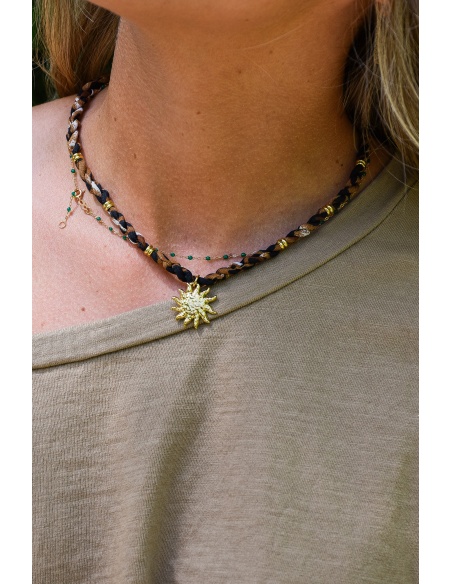 Collier Soleil Léopard JUSTINE