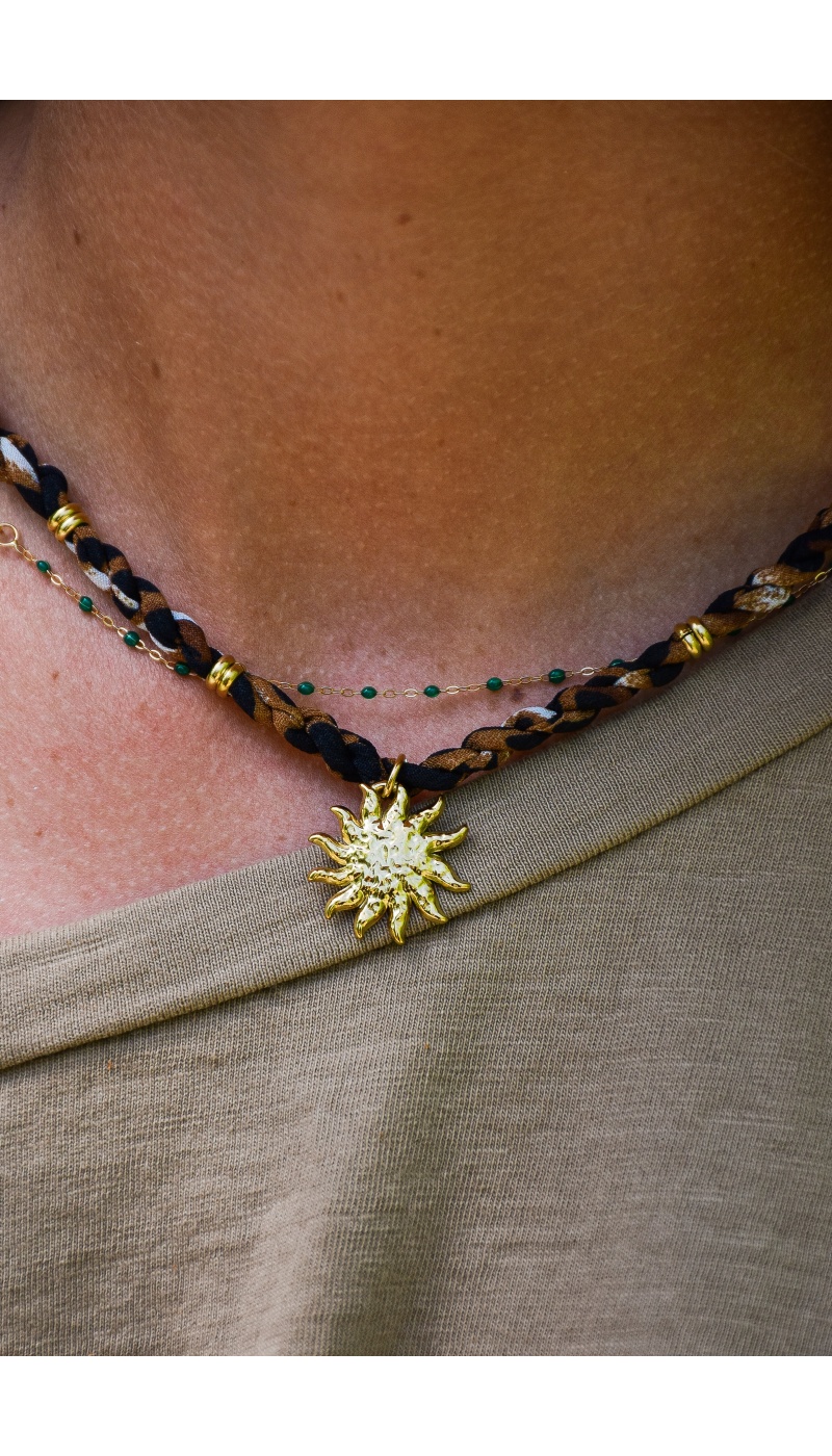 Collier Soleil Léopard JUSTINE