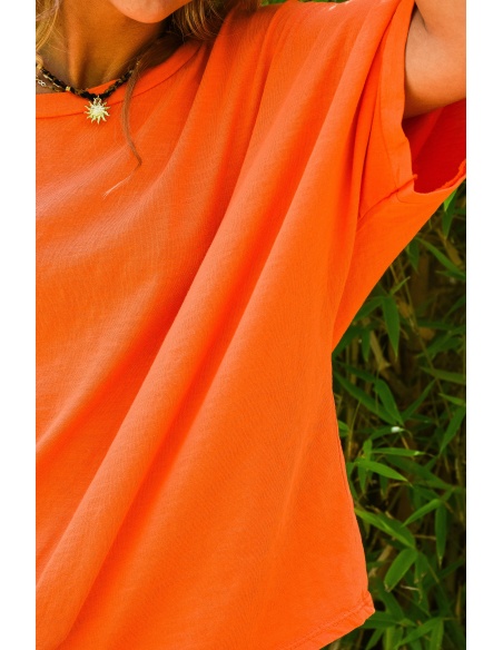 Tee Shirt Uni Orange JOY