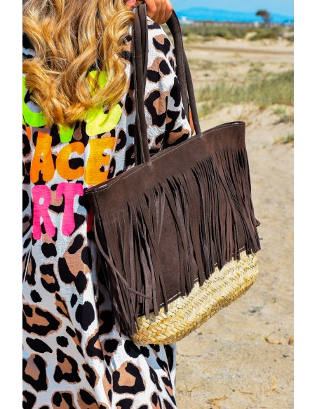 Sac Franges Marron SASHA