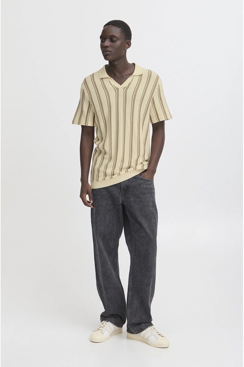 Polo Ecru Rayure BHAMOS