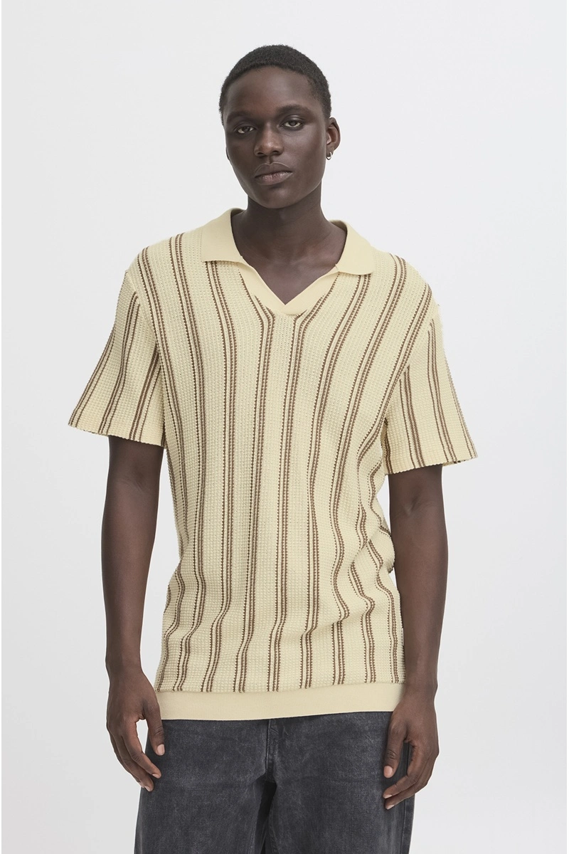 Polo Ecru Rayure BHAMOS 2