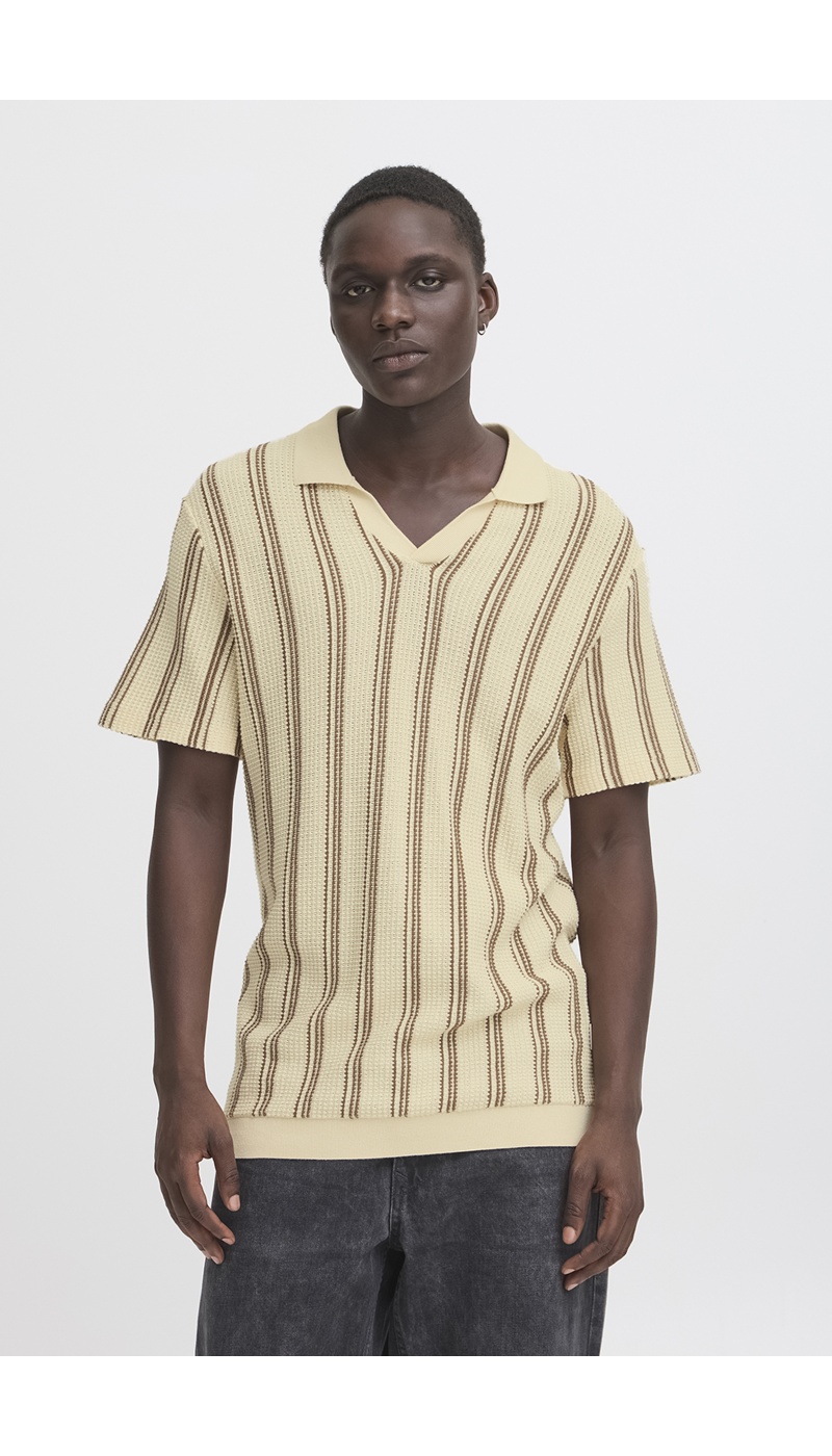 Polo Ecru Rayure BHAMOS