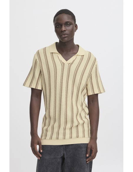 Polo Ecru Rayure BHAMOS