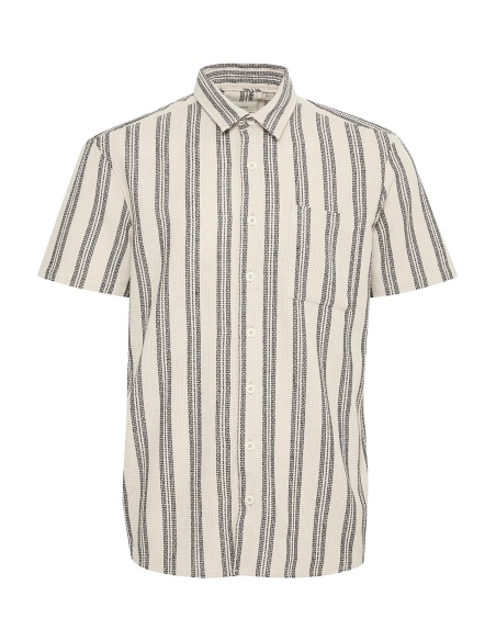 Chemise Rayure Ecru BHANDI