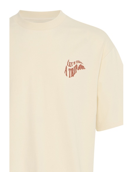 Tee Shirt Let's Ecru BHJEHON