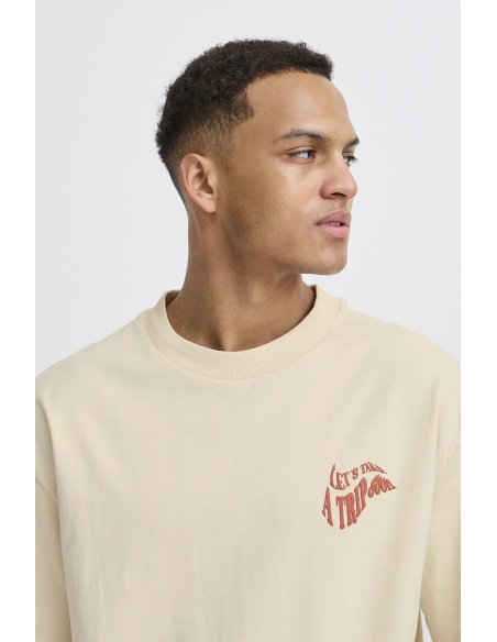 Tee Shirt Let's Ecru BHJEHON