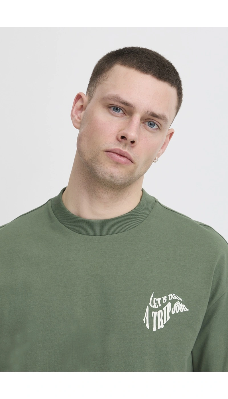 Tee Shirt Let's Vert BHJEHON