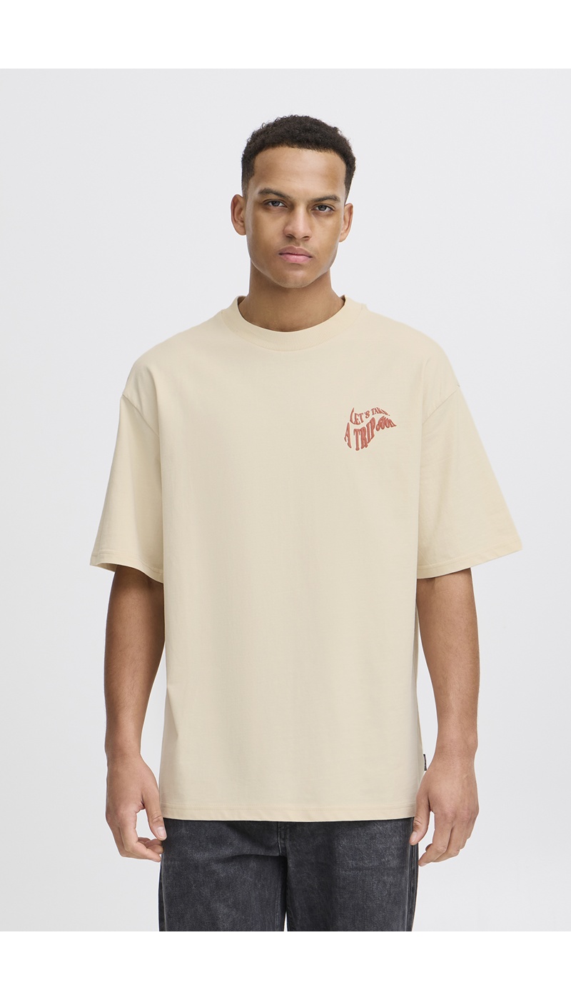 Tee Shirt Let's Ecru BHJEHON