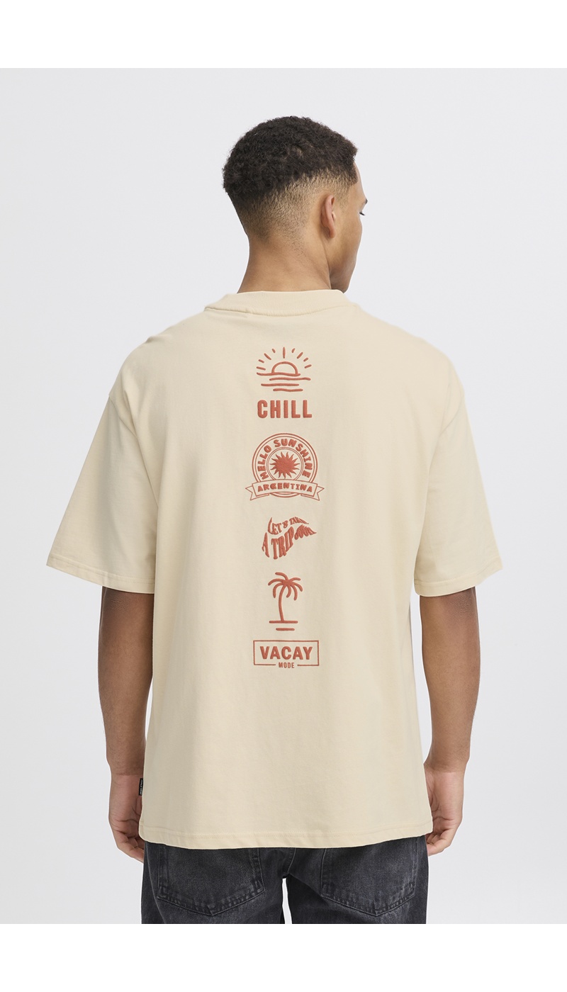 Tee Shirt Let's Ecru BHJEHON