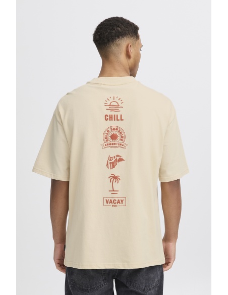 Tee Shirt Let's Ecru BHJEHON