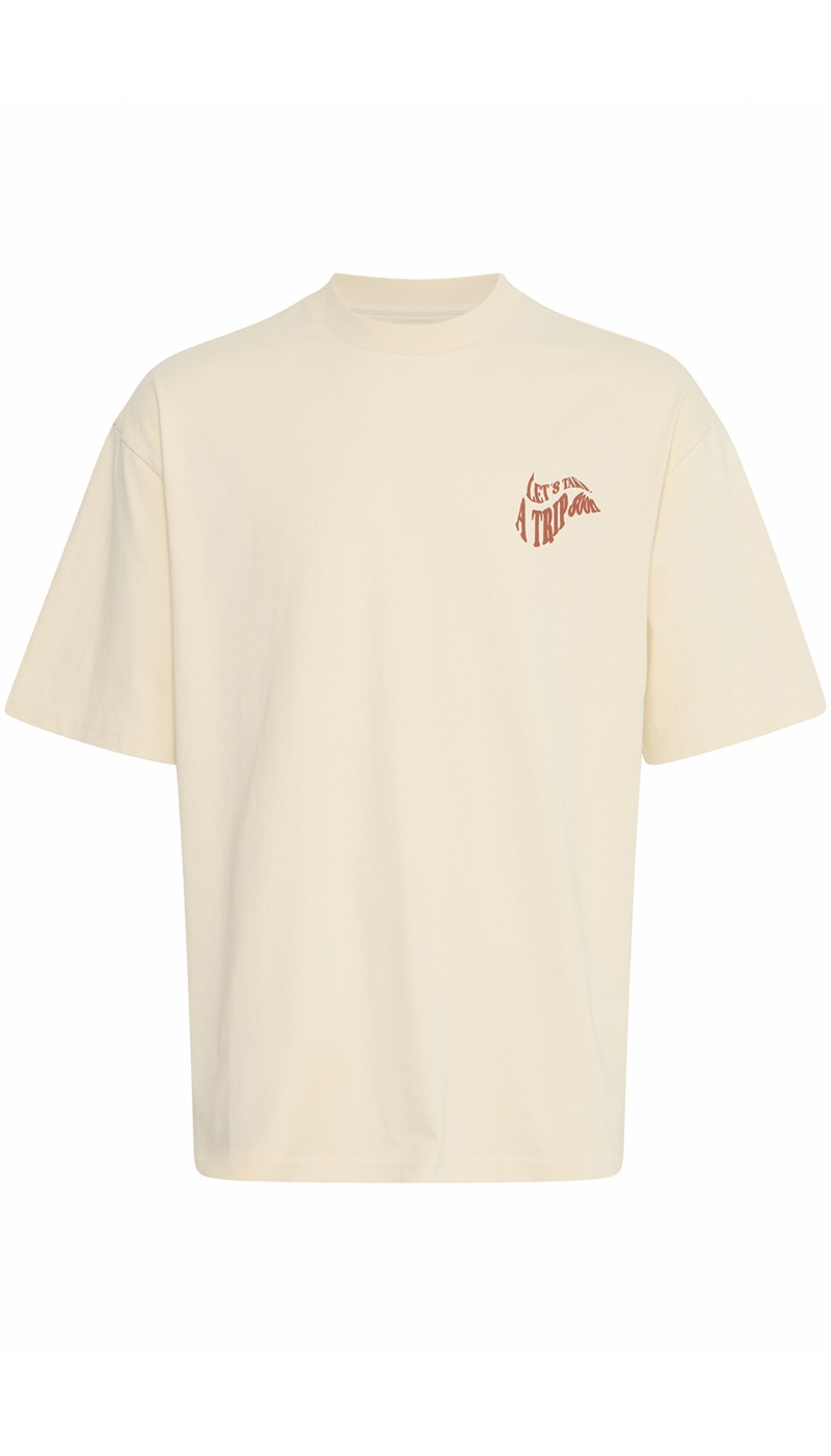 Tee Shirt Let's Ecru BHJEHON
