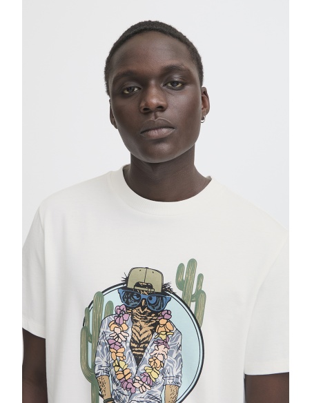 Tee Shirt Hiboux Blanc BHJERRON
