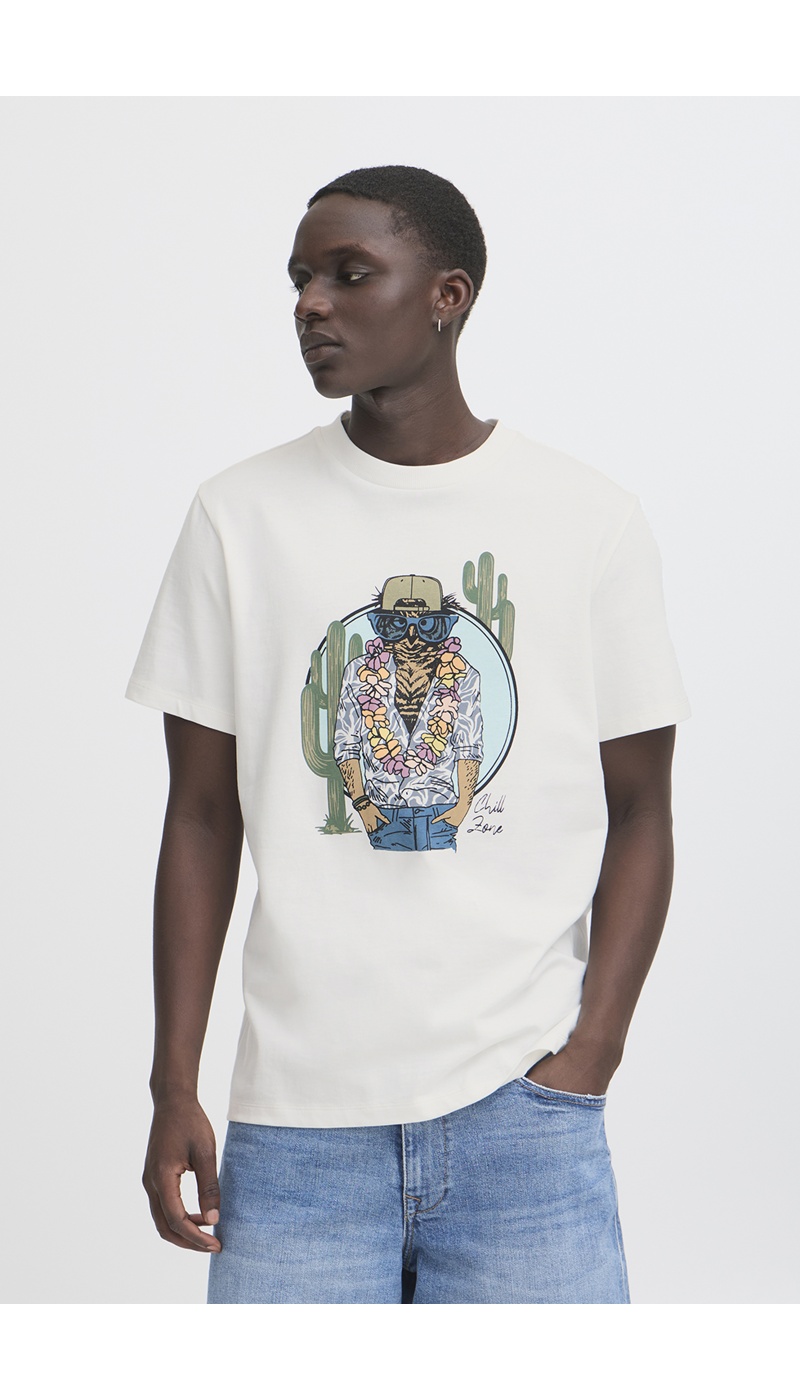 Tee Shirt Hiboux Blanc BHJERRON