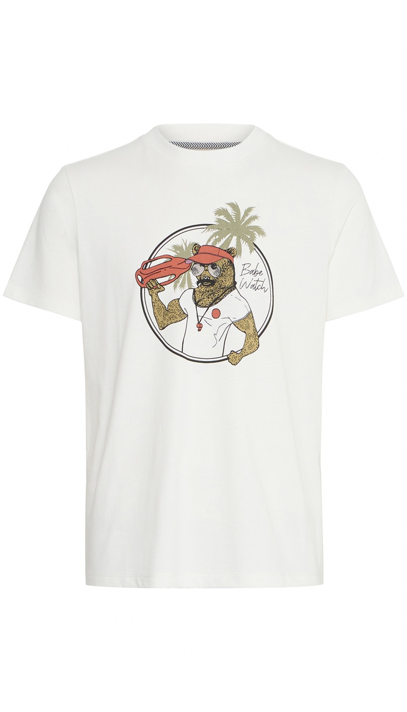 Tee Shirt Ours Blanc BHJERRON