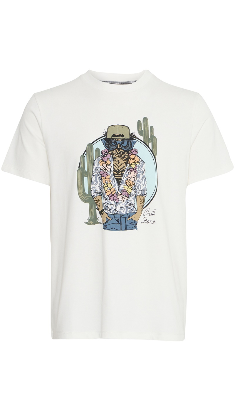 Tee Shirt Hiboux Blanc BHJERRON