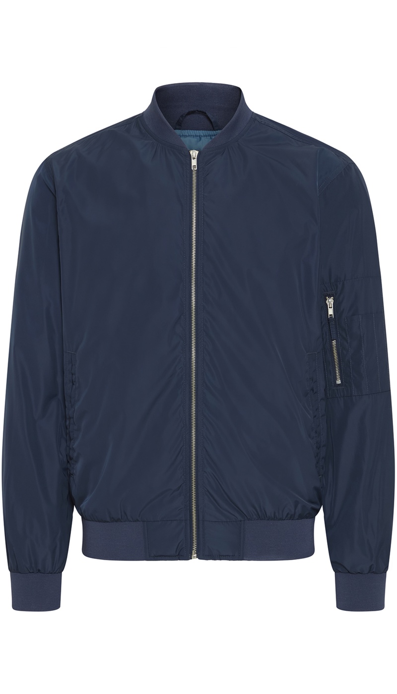 Jaqueta bomber azul-marinho BHESSI BLEND - 5 | HOMENS