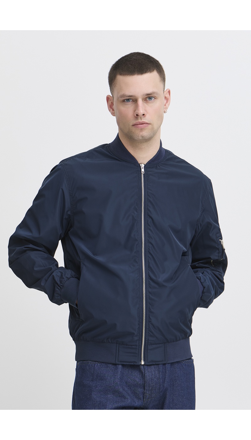 Jaqueta bomber azul-marinho BHESSI BLEND - 2 | HOMENS
