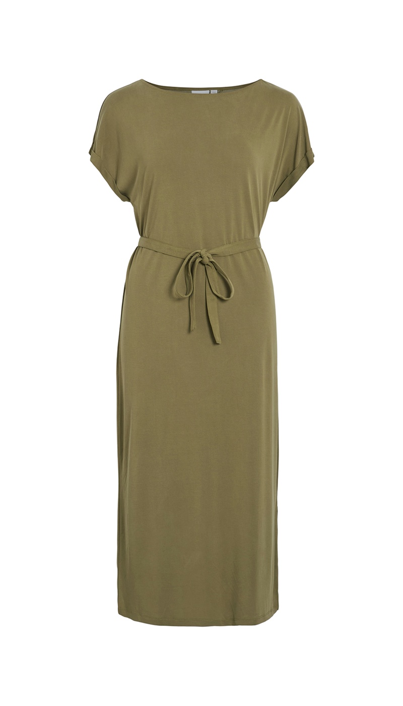 VILA A/S CAPULE T OLIV ROBES COURTES