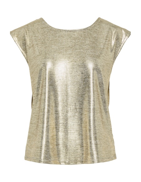 PIECES GOLD COLOUR TOPS