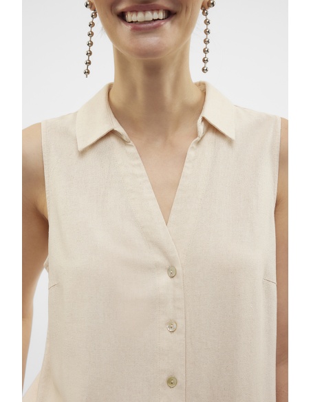 VERO MODA OAT MEAL CHEMISES ML