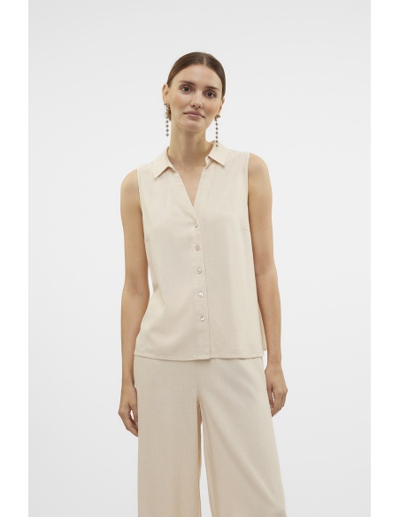 VERO MODA OAT MEAL CHEMISES ML