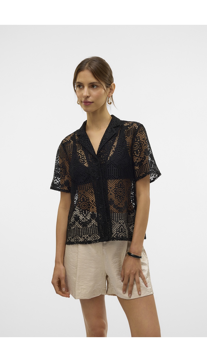 VERO MODA  BLACK CHEMISES ML