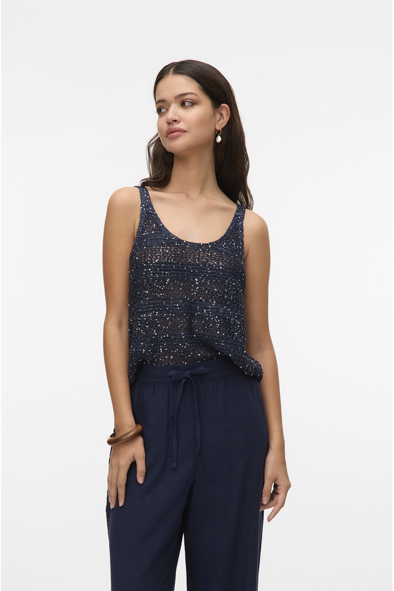 Débardeur Sequin Marine VMLEILANI 2