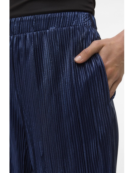 VMDUVI Navy Satin Pants Vero Moda - 5 | DOWN