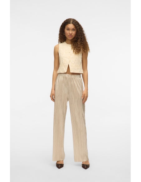 VERO MODA SILVER COLOUR PANTALONS