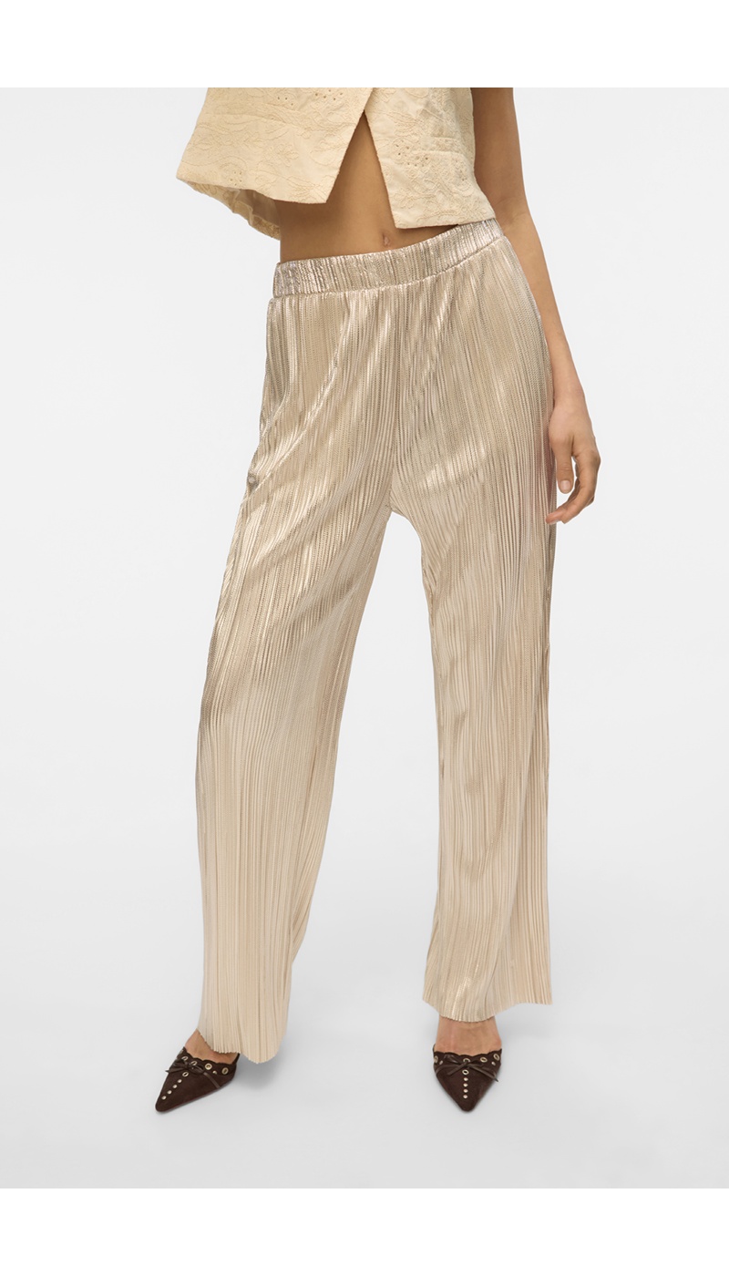 VERO MODA SILVER COLOUR PANTALONS