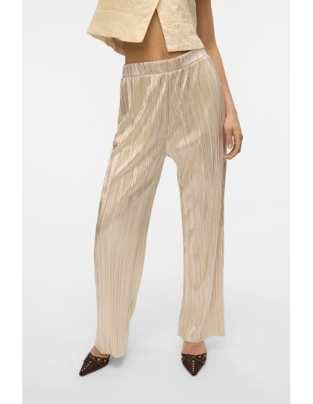 VERO MODA SILVER COLOUR PANTALONS