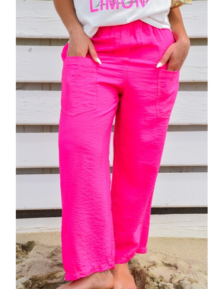 johanna toutoun POCHE FUSHIA PANTALON FEMME
