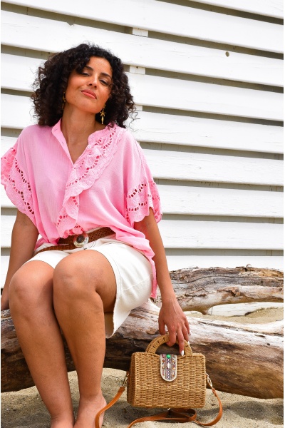 Chemisier Rose Banditas VANCE BANDITAS - 1 | HAUTS