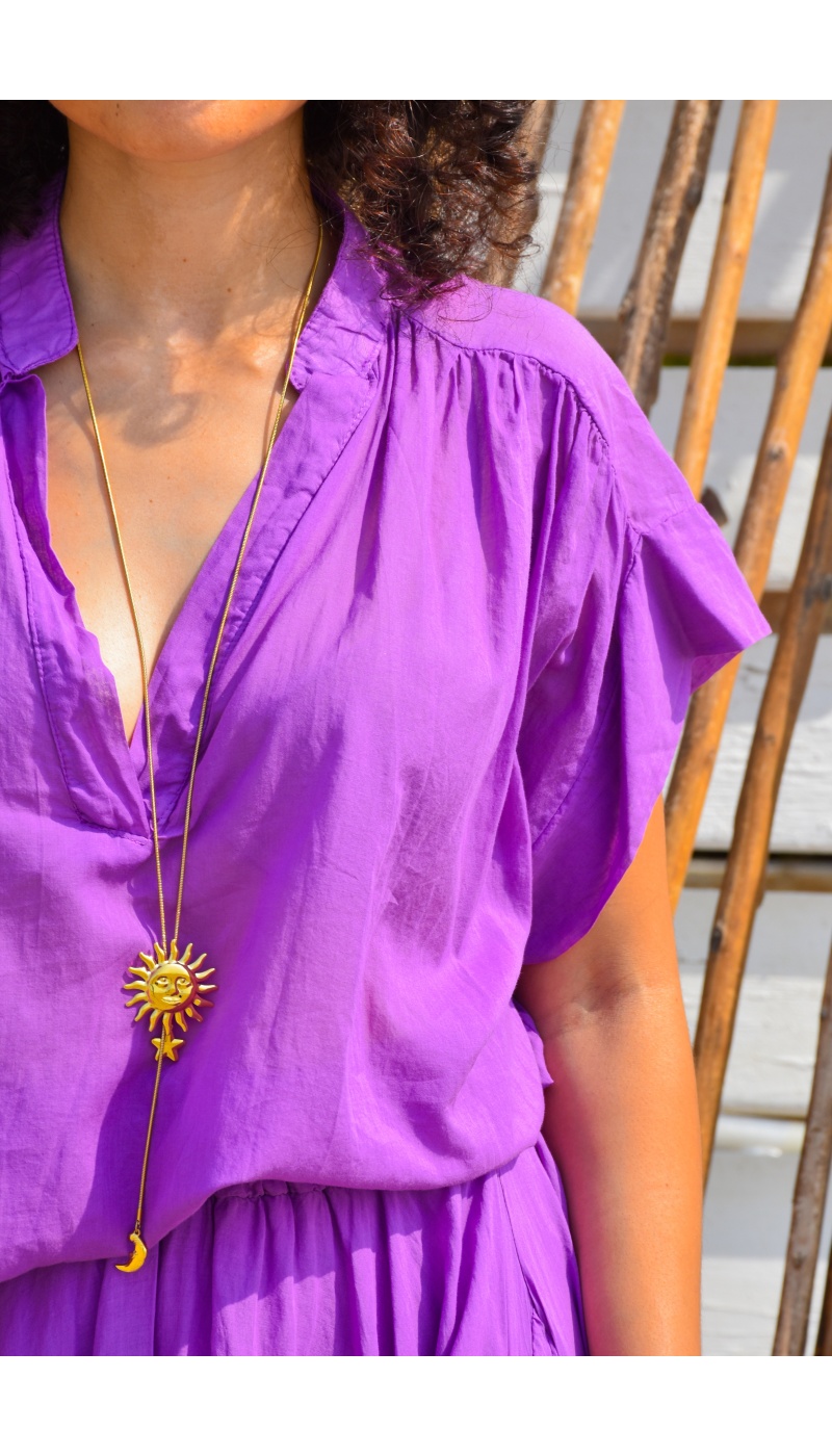 johanna toutoun  LILAS BLOUSE