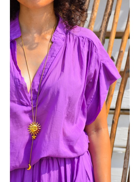 johanna toutoun  LILAS BLOUSE