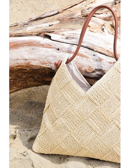 Sac Raphia Marron AMBRE