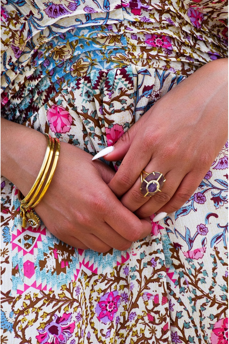 sarl manao bijoux BLEU VIOLET BAGUES