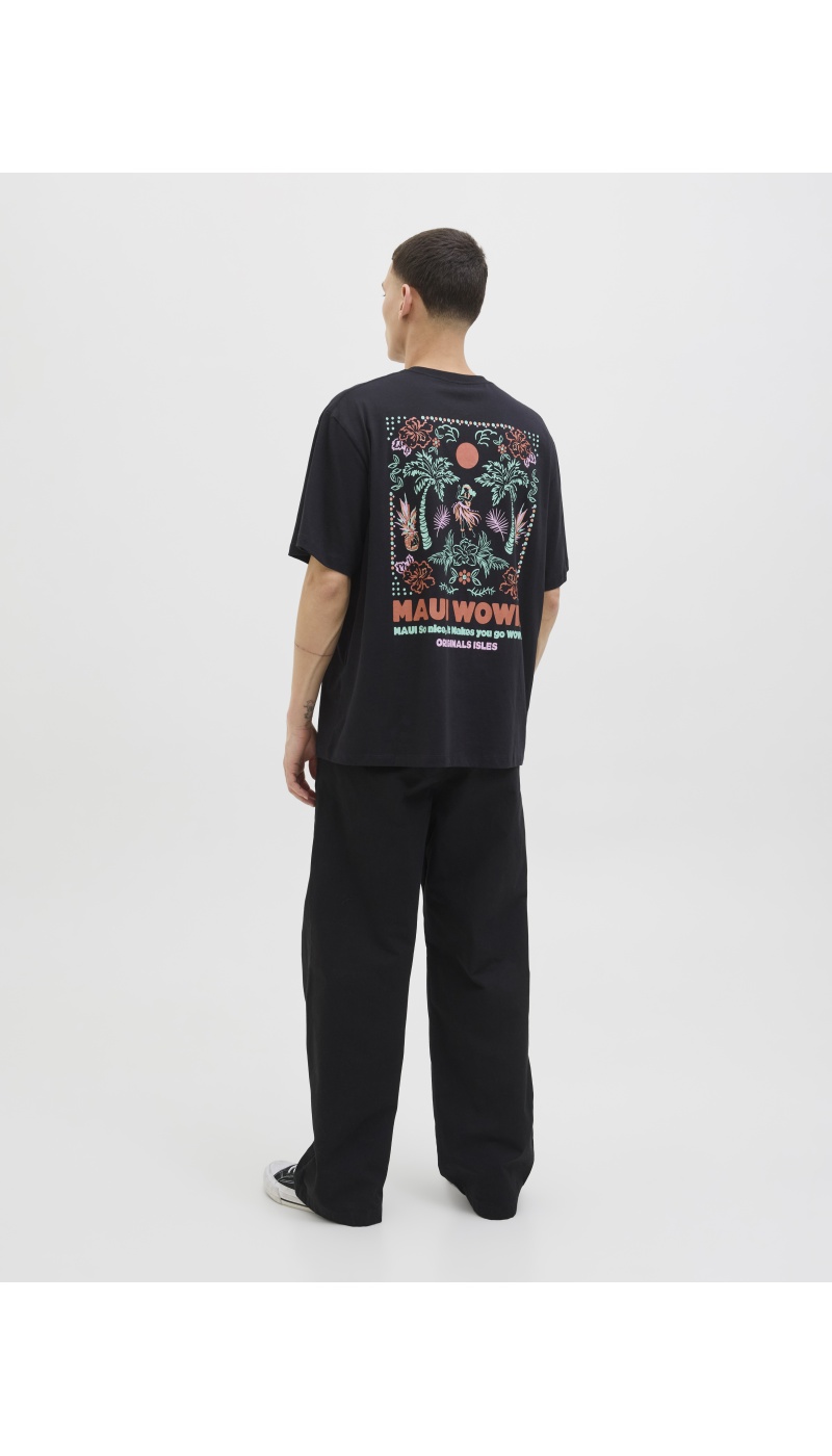 JACKandJONES  BLACK T-SHIRTS MC
