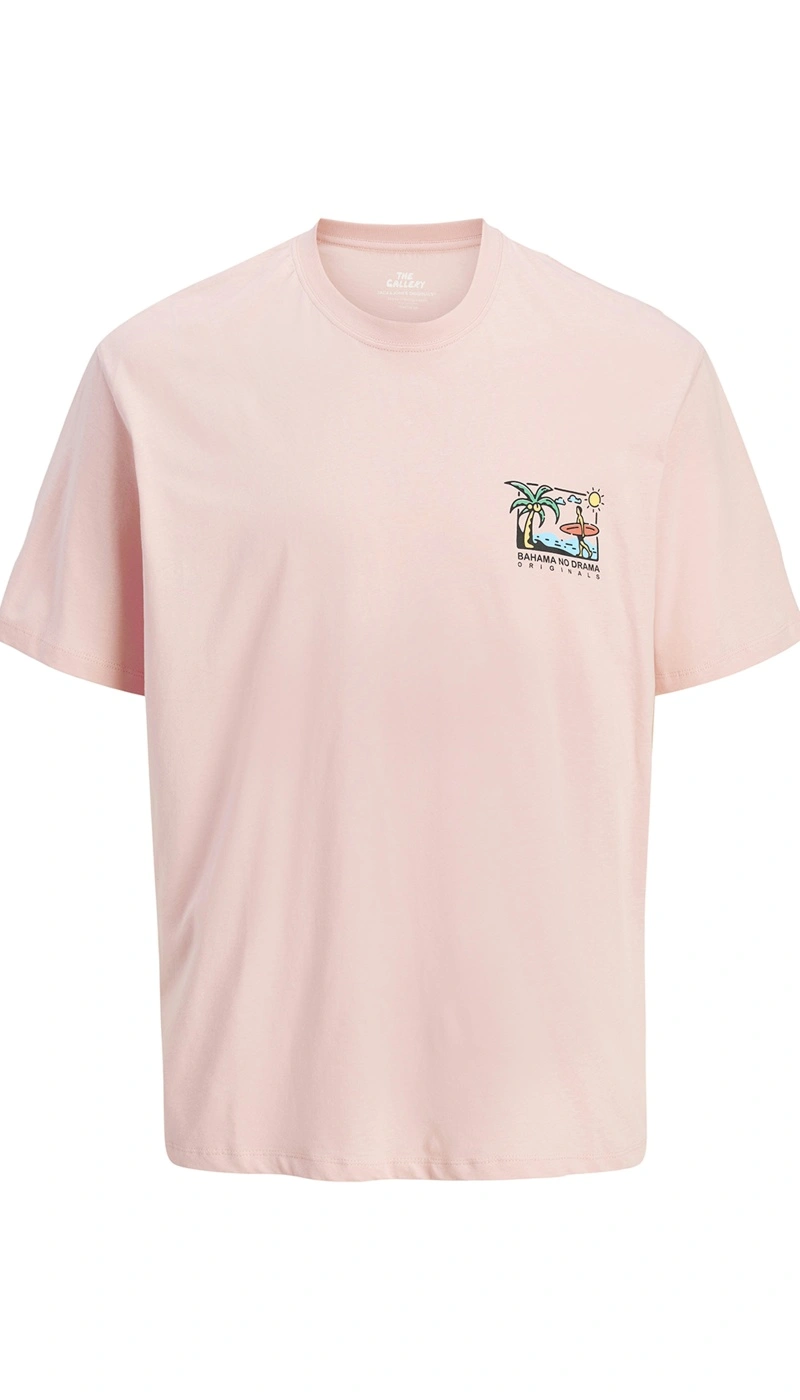 JACKandJONES TICKIE D PINK T-SHIRTS MC
