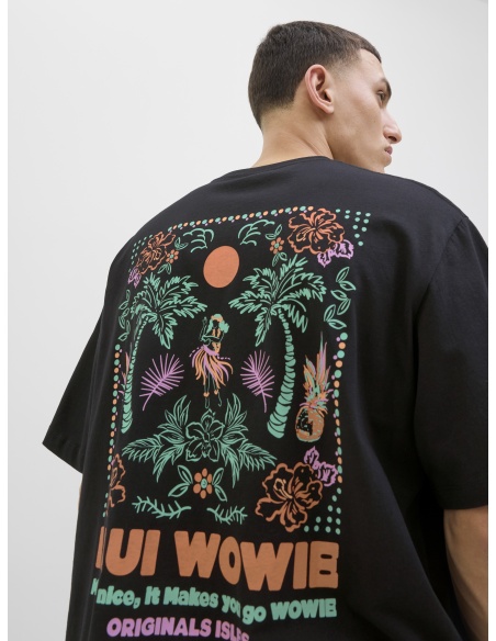 JACKandJONES  BLACK T-SHIRTS MC