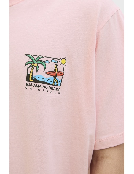 JACKandJONES TICKIE D PINK T-SHIRTS MC